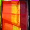The Ribbon People Sheer Orange and Red Striped Woven Wired Craft Ribbon 1.5" x 27 Yards